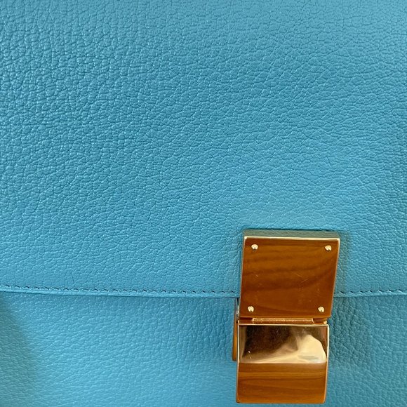 Celine Medium Classic Box in Antarctic Goat - Picture 12 of 16